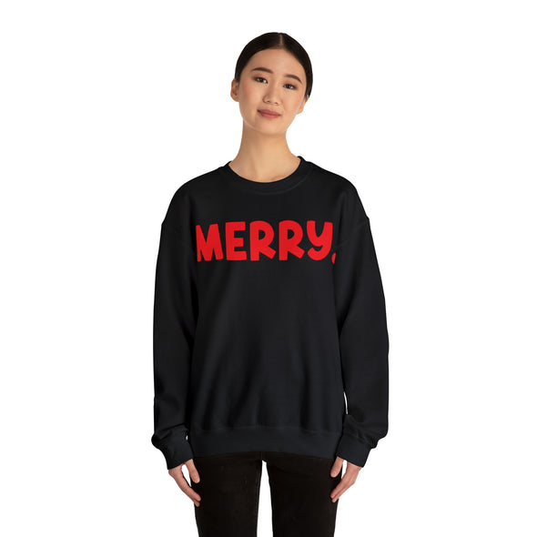 Merry. red Crewneck Sweatshirt