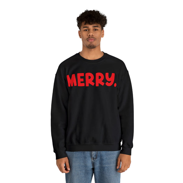Merry. red Crewneck Sweatshirt