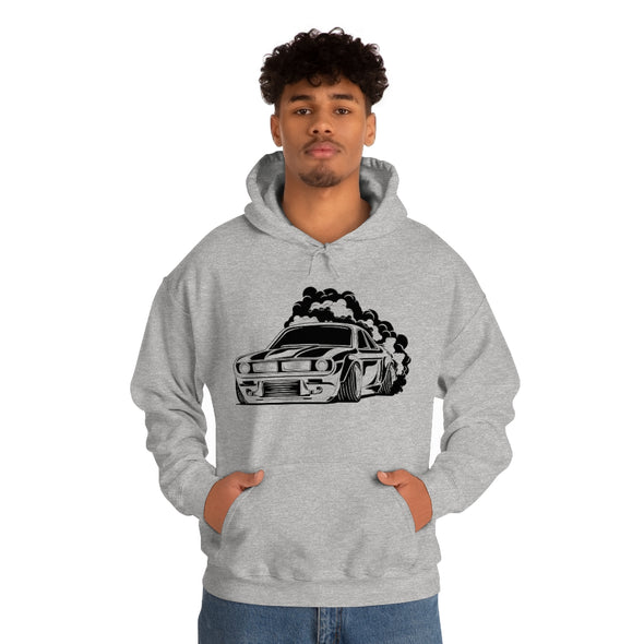 Muscle Race Car- Hooded Sweatshirt