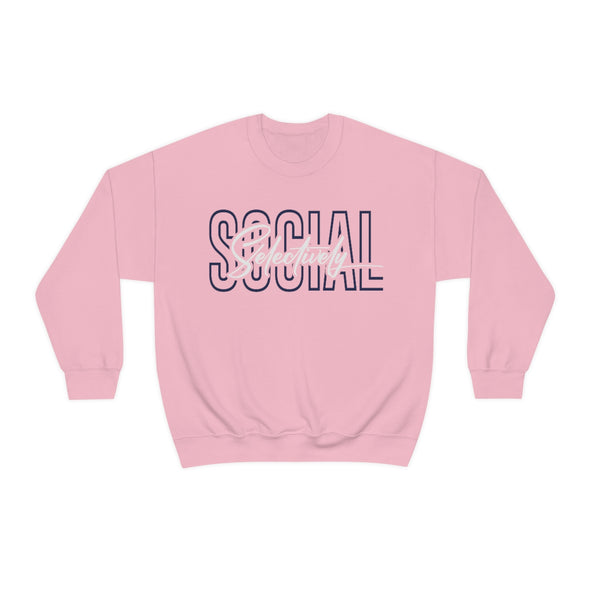 "Selectively Social"-  Crewneck Sweatshirt