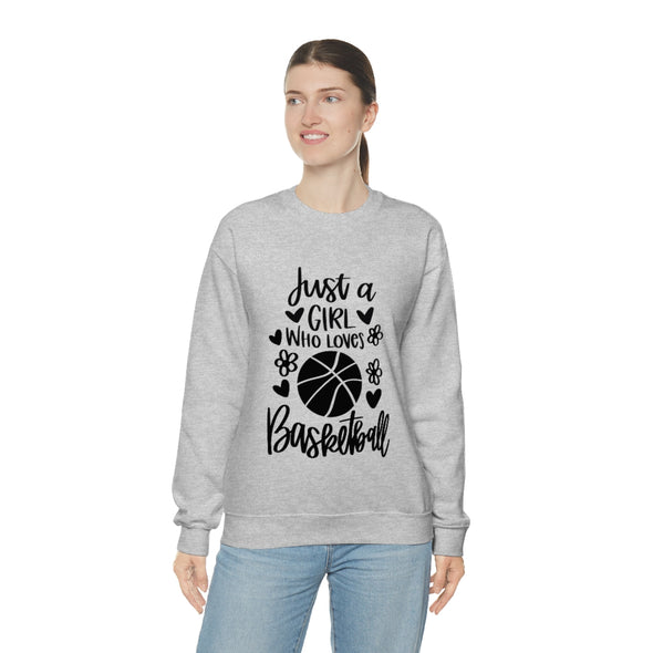 Just a girl who loves basketball - Crewneck Sweatshirt