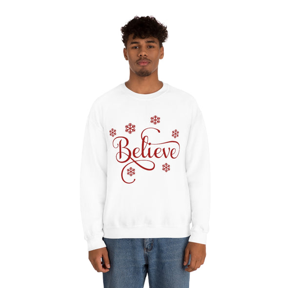 "Believe" Christmas Sweatshirt