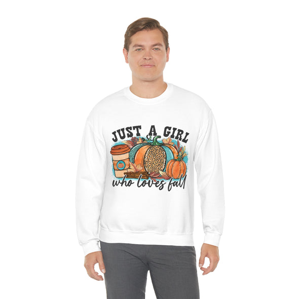 Just A Girl Who Loves Fall- Crewneck Sweatshirt