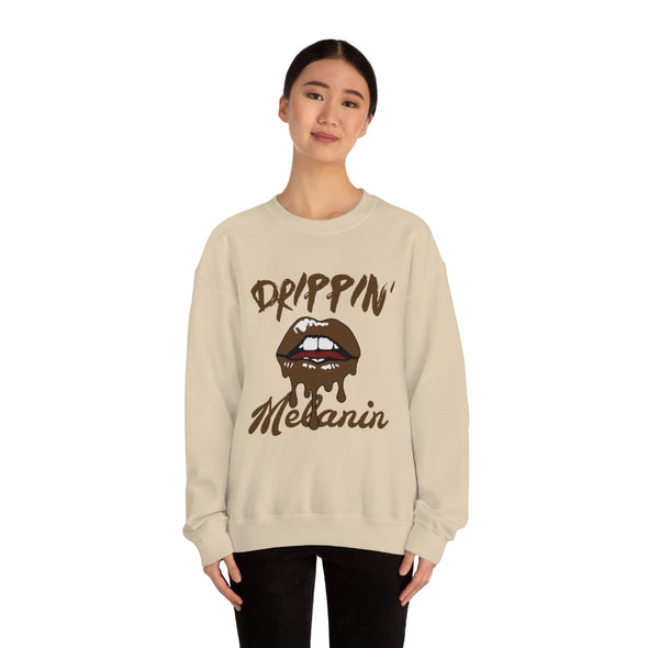 Drippin Melanin - Crewneck Sweatshirt