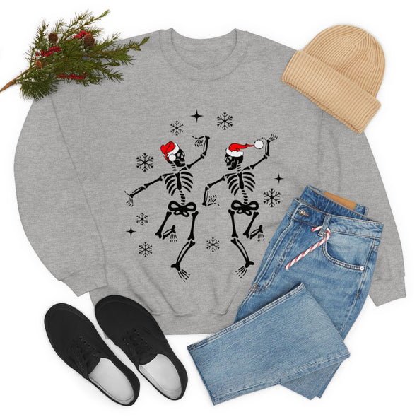 Dancing Skeletons Christmas Crewneck Sweatshirt