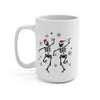 Dancing Skeletons in Santa Hats Mug