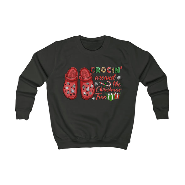 Crocin' around the Christmas Tree-Kids Sweatshirt