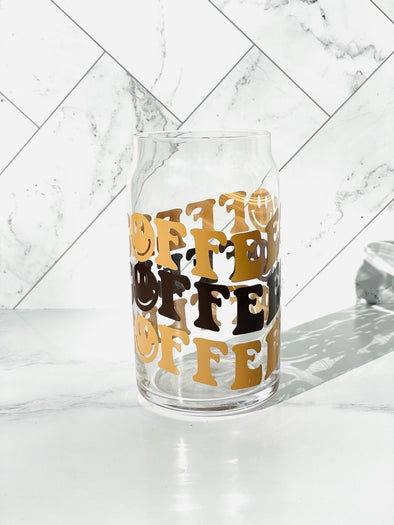 "Coffee,Coffee,Coffee"-Libbey Classic Drinking Glass
