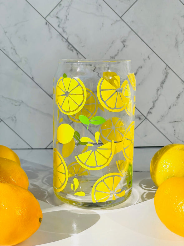 Summer Lemons -Libbey Classic Drinking Glass