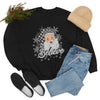 Believe Santa Black Checkered Crewneck Sweatshirt