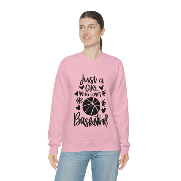 Just a girl who loves basketball - Crewneck Sweatshirt