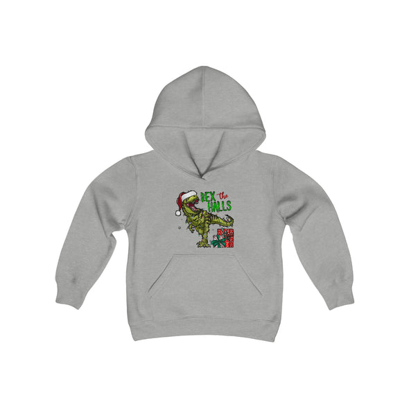 Rex- The Halls- Youth Hooded Sweatshirt