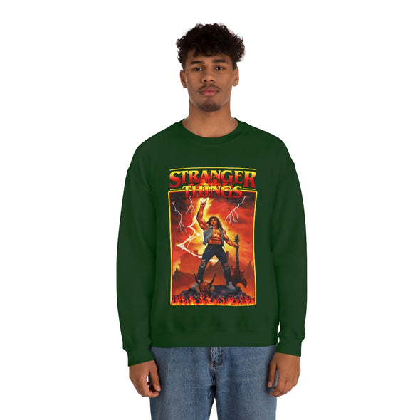 Stranger Things Rock on - Crewneck Sweatshirt