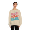Holly Jolly Babe Crewneck Sweatshirt