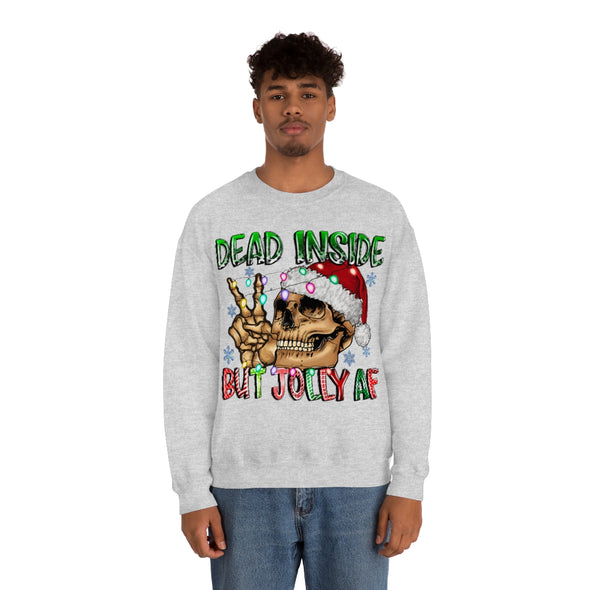 Dead Inside-But Jolly AF Crewneck Sweatshirt
