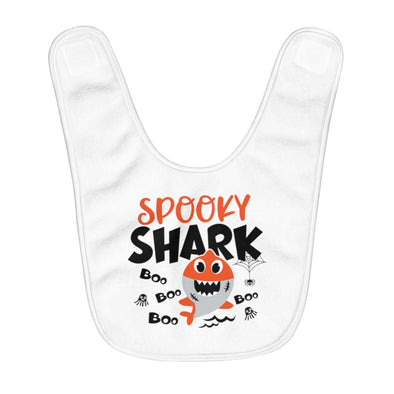 Spooky Shark - Fleece Baby Bib