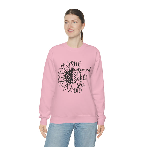 She believed she could so she did - Crewneck Sweatshirt