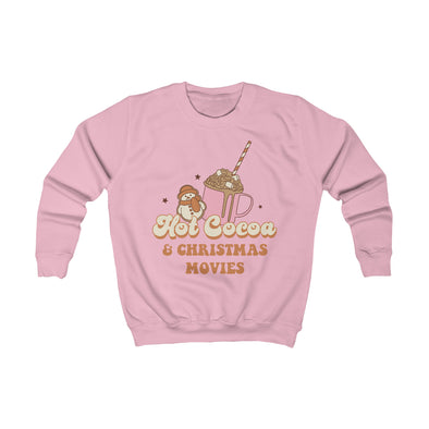 Hot Cocoa & Christmas Movies- Kids Sweatshirt
